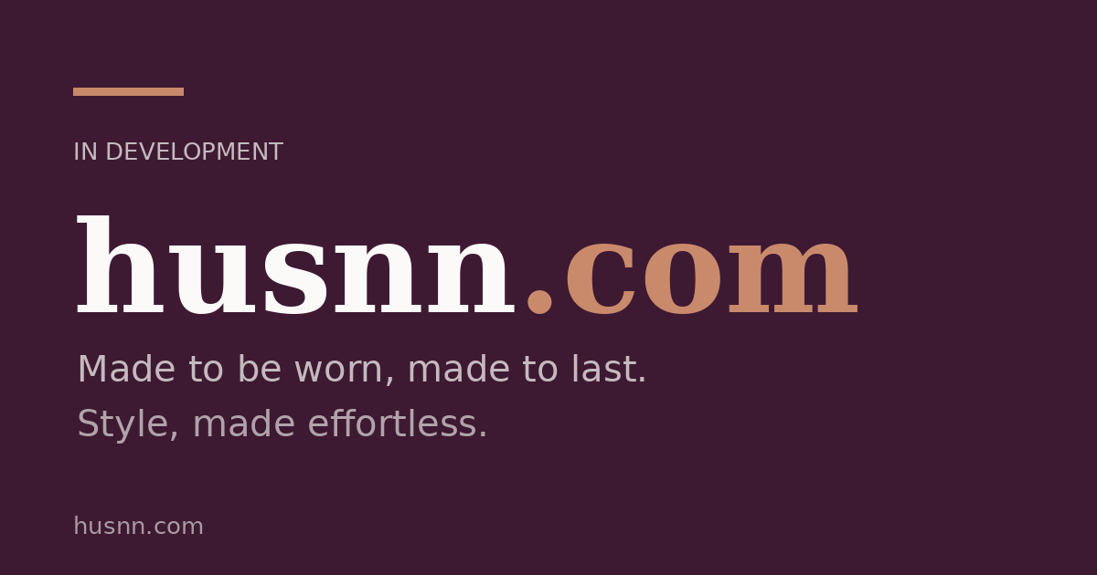 Link preview image for husnn.com